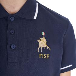 Polo Unisex Bambini In Tessuto Tecnico Equestro X Fise