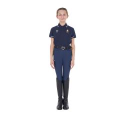Polo Unisex Bambini In Tessuto Tecnico Equestro X Fise