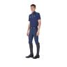 Polo Uomo Da Allenamento Zip Tricolore Equestro X Fise