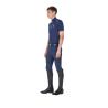 Polo Uomo Da Allenamento Zip Tricolore Equestro X Fise