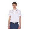 Polo Uomo Da Allenamento Tre Bottoni Equestro X Fise