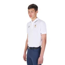 Polo Uomo Da Allenamento Tre Bottoni Equestro X Fise