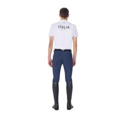 Polo Uomo Da Allenamento Tre Bottoni Equestro X Fise