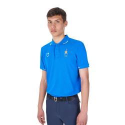 Polo Uomo Da Allenamento Tre Bottoni Equestro X Fise