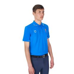 Polo Uomo Da Allenamento Tre Bottoni Equestro X Fise