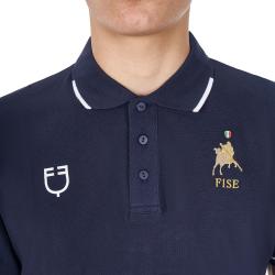 Polo Uomo Da Allenamento Tre Bottoni Equestro X Fise