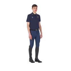 Polo Uomo Da Allenamento Tre Bottoni Equestro X Fise