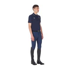 Polo Uomo Da Allenamento Tre Bottoni Equestro X Fise