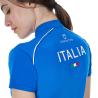 Polo Donna Da Allenamento Zip Tricolore Equestro X Fise