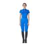 Polo Donna Da Allenamento Zip Tricolore Equestro X Fise