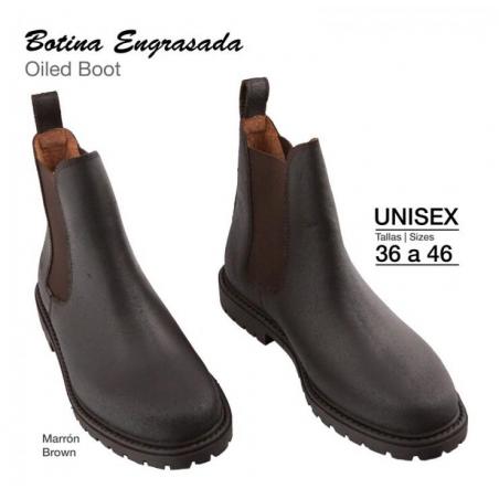  Botina Engrasada Marrón