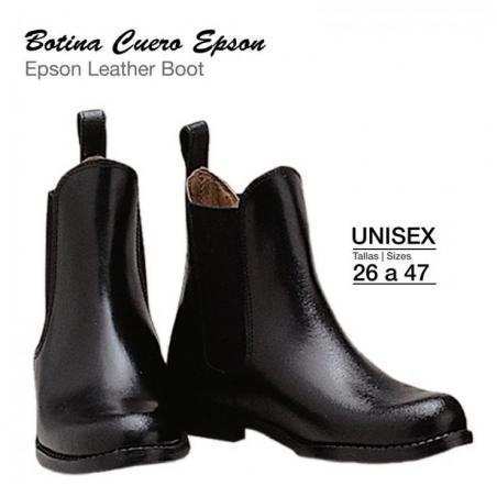  Botina Cuero Epson Negro