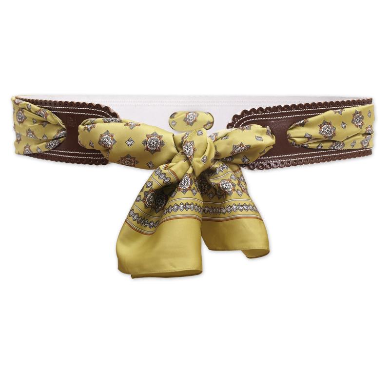 Cinturón Con Pañuelos Mujer 302/70 Marrón