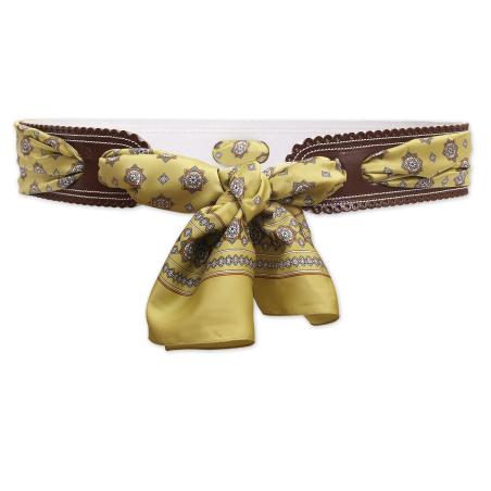 Cinturón Con Pañuelos Mujer 302/70 Marrón