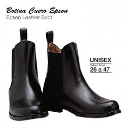 Botina Cuero Epson Negro