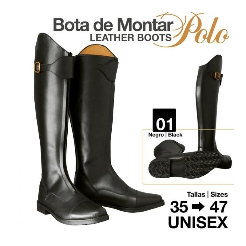  Bota Montar Polo Efl-405 Negro