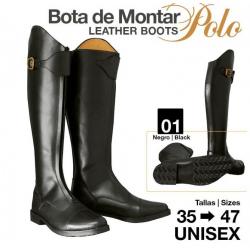  Bota Montar Polo Efl-405 Negro