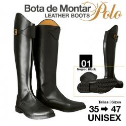  Bota Montar Polo Efl-405 Negro