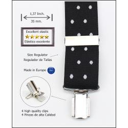 Tirantes De Vestir Negro Hombre 3815/35 03 Ne