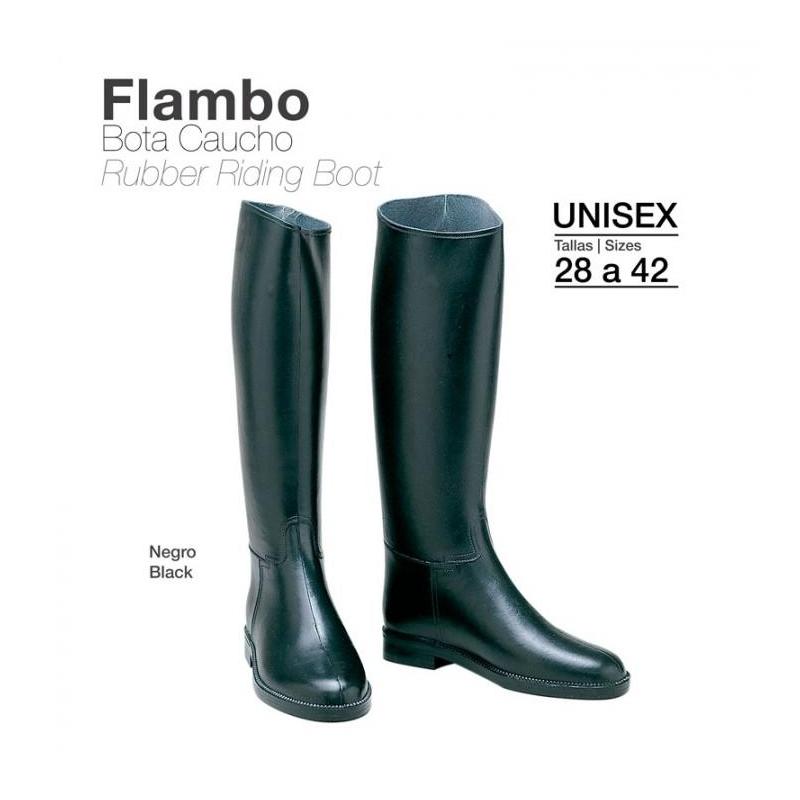  Bota Caucho Flambo Eco. Negro