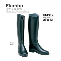  Bota Caucho Flambo Eco. Negro