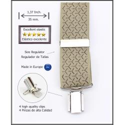Tirantes De Vestir Beige Hombre 3128/35