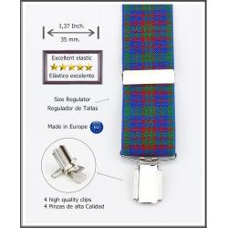 Tirantes De Vestir Azul Hombre 3893/35 01 Multi