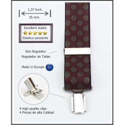 Tirantes De Vestir Burdeos Hombre 3606/35
