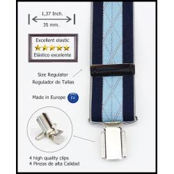 Tirantes De Vestir Azul Hombre 3049/35 03 Az