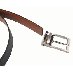 Cinturón De Vestir Hombre 1194/35 Reversible Piel
