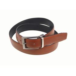 Cinturón De Vestir Hombre 1194/35 Reversible Piel