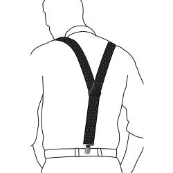 Tirantes De Vestir Lisos Hombre 5016/35 (3 Pinzas Superior)