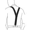 Tirantes De Vestir Lisos Hombre 5016/35 (3 Pinzas Superior)