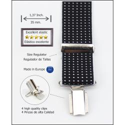 Tirantes De Vestir Negro Hombre 3923/35 01 Ne