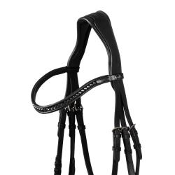 Testiera Dressage Modello Hemelite Con Redini In Gomma