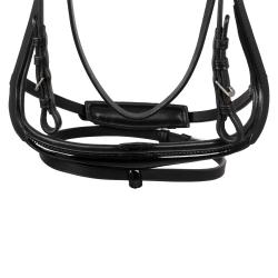 Testiera Dressage Modello Hemelite Con Redini In Gomma
