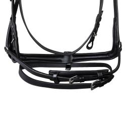 Testiera Dressage Modello Hemelite Con Redini In Gomma