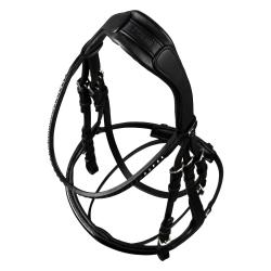 Testiera Dressage Modello Hemelite Con Redini In Gomma