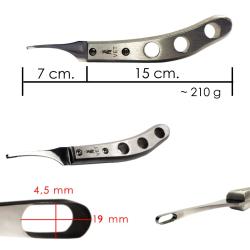 Legra Icar Vet De Abcesos Corte Oval Con Mango De Aluminio