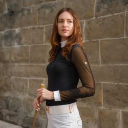 Camiseta De Concurso Cavalliera Signature Sleeves Sin Forro Para Mujer, Manga Larga
