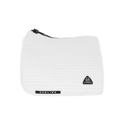 Stripe Suede Dressage Saddle Pad W/Square Back Corner