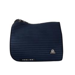 Stripe Suede Dressage Saddle Pad W/Square Back Corner