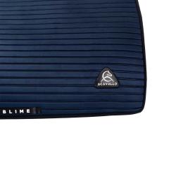 Stripe Suede Dressage Saddle Pad W/Square Back Corner