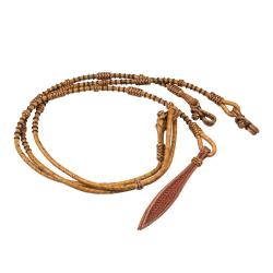 Raw Braided Leather Western Reins