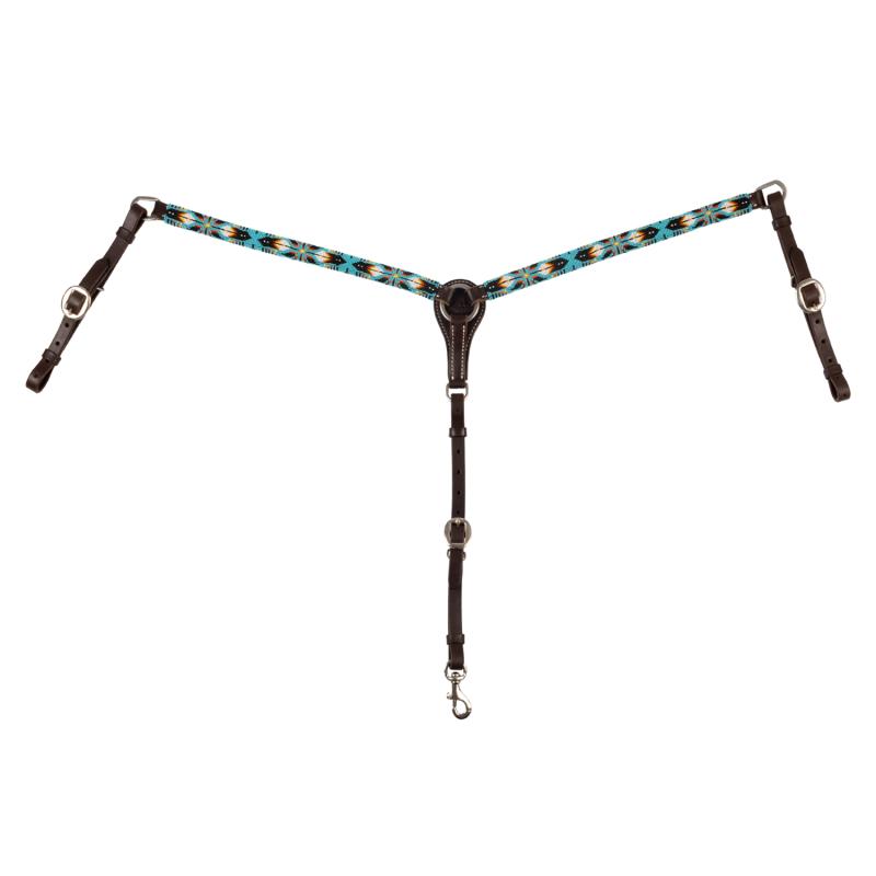Navajo Sky Beaded Western Oil Breastplate