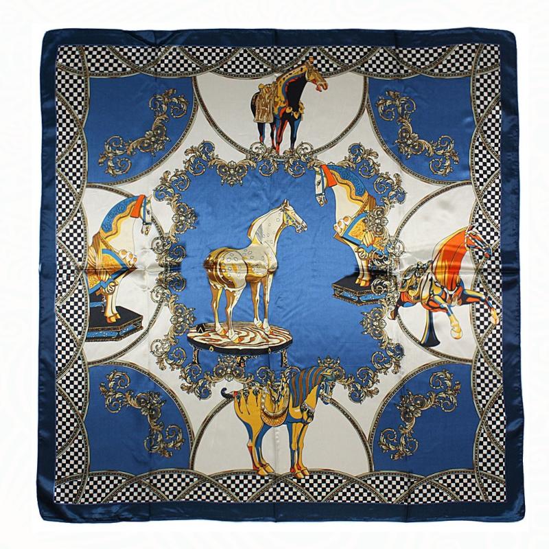 Pañuelo 90X90 Celeste 600-1013