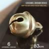 Cascabel Dorado Brass 6 Unidades