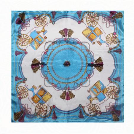 Pañuelo Flamenco Celeste Infantil 500-546