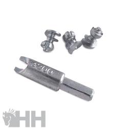 Ramplon Easycare Rosa Para Hielo Y Nieve Con Videa (Bolsa De 16 Un + Llave)