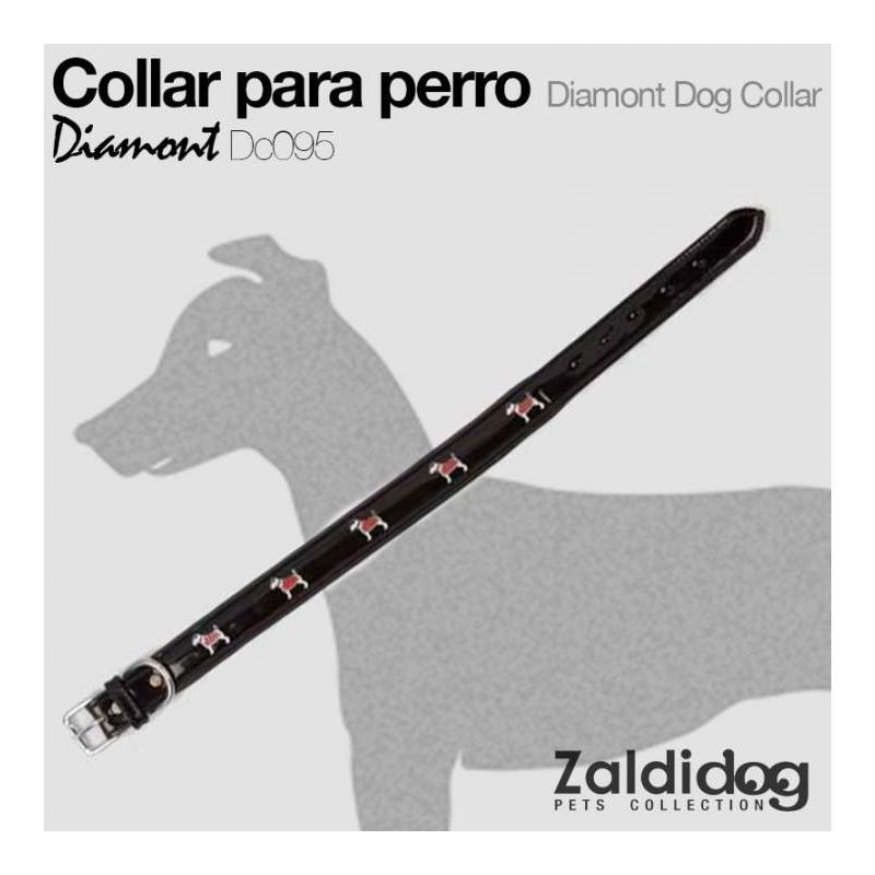  Perro Collar Diamont Dc095 Negro